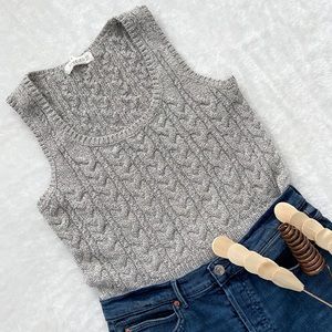 F21 Cable-knit Tank-top Sweater